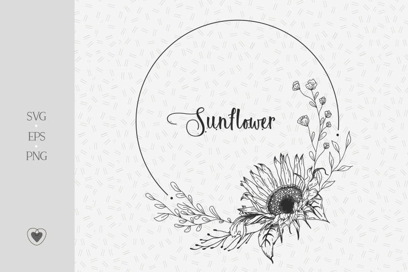 sunflower-wreath-svg-flower-wedding-clipart-border-svg