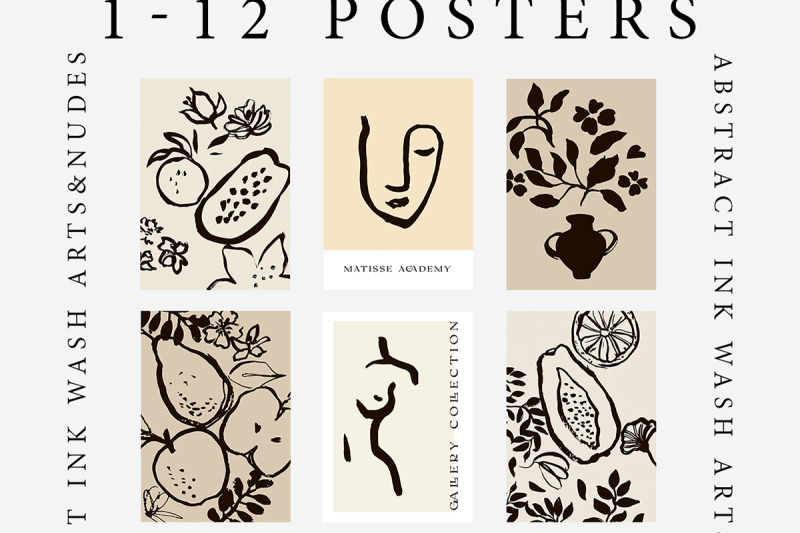 abstract-ink-wash-floral-posters