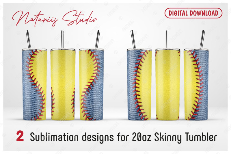 2-softball-denim-patterns-for-20oz-skinny-tumbler