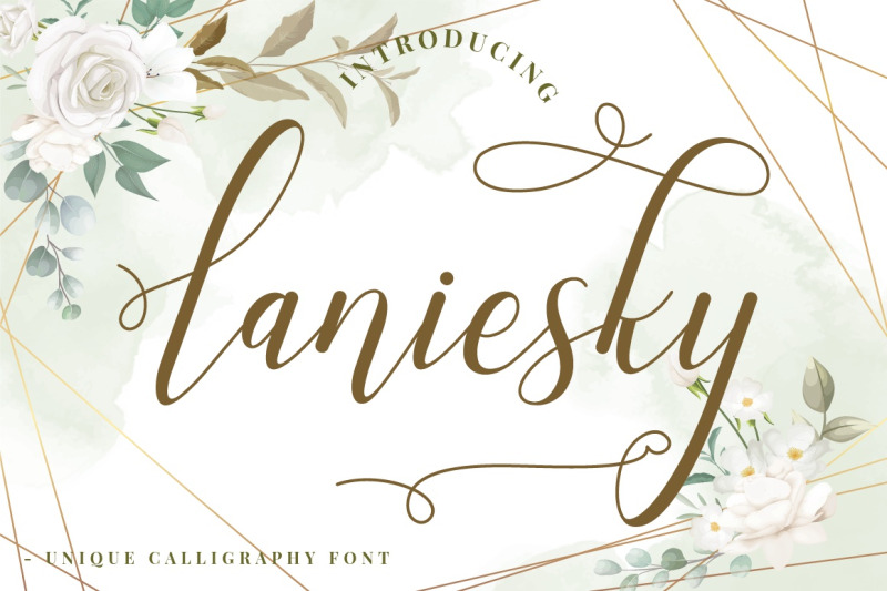 laniesky-calligraphy-font