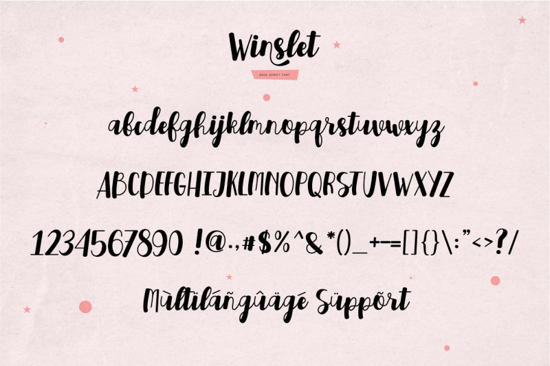 winslet-bold-script-font