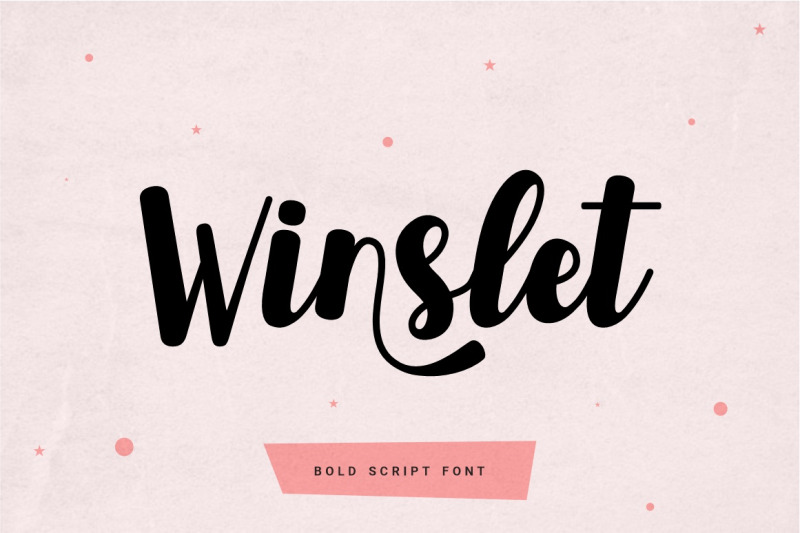 winslet-bold-script-font