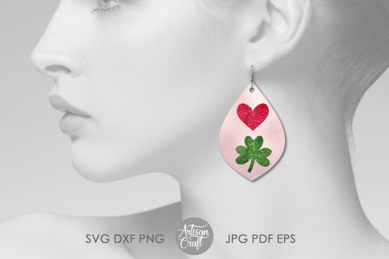 st-patricks-day-earrings-faux-leather-earrings-svg