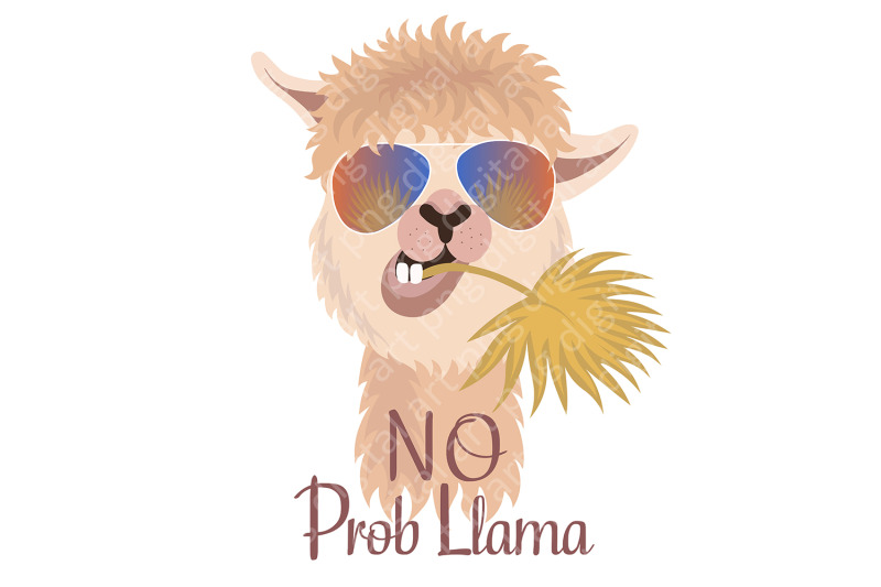 no-prob-llama-svg-llama-svg-funny-llama-phrase-svg-llama-file-eps