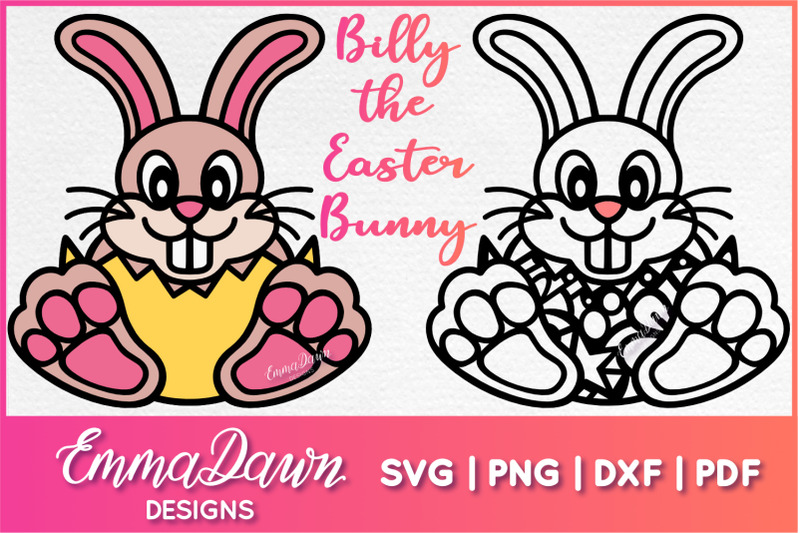 Download BILLY THE EASTER BUNNY SVG 2 MANDALA ZENTANGLE DESIGNS By ...