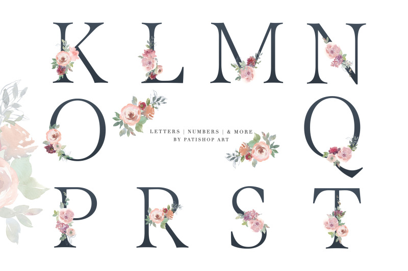 watercolor-floral-alphabet-embellished-letters-numbers