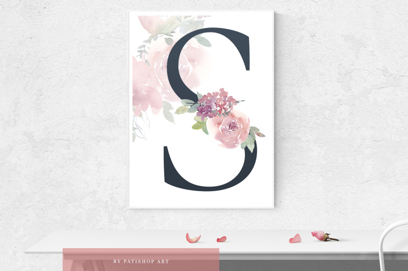 watercolor-floral-alphabet-embellished-letters-numbers