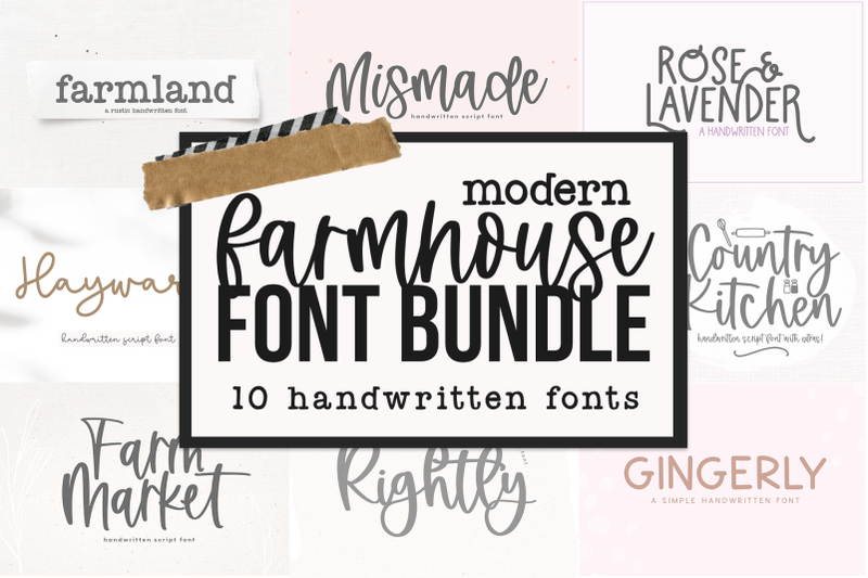 modern-farmhouse-font-bundle