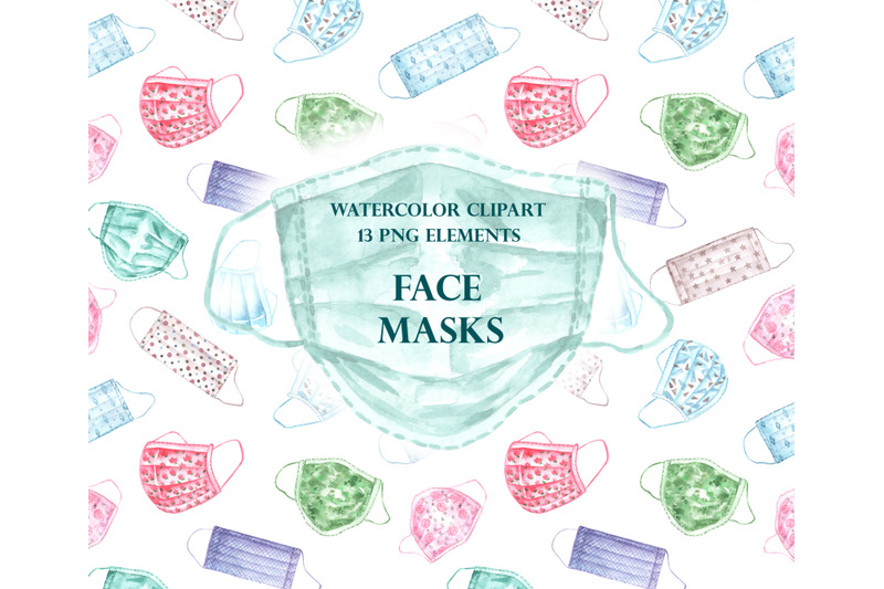 watercolor-clipart-face-mask-medical-mask-health-prevention-mask