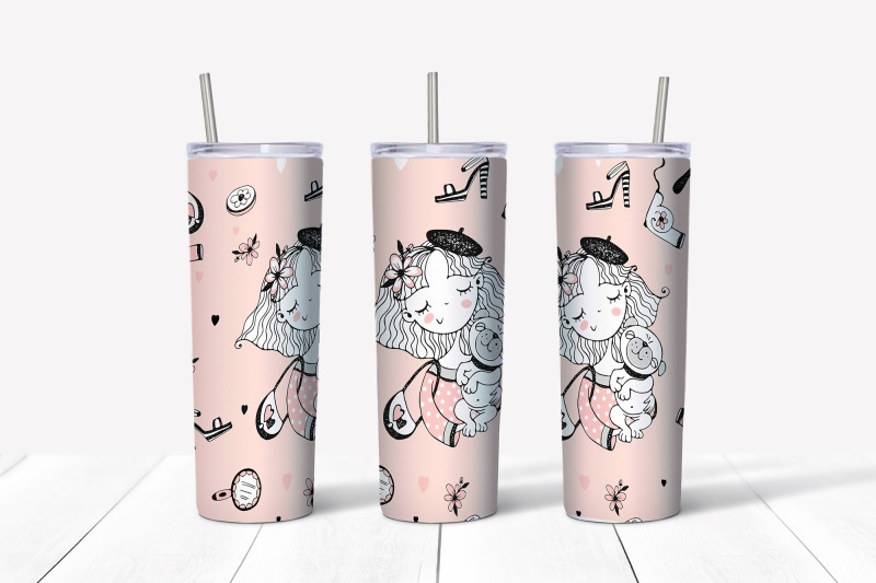 skinny-tumbler-png-girl-and-pug-dog-clipart-sublimation