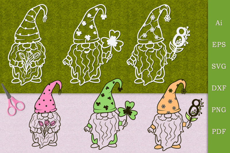 spring-gnomes-cutting-template