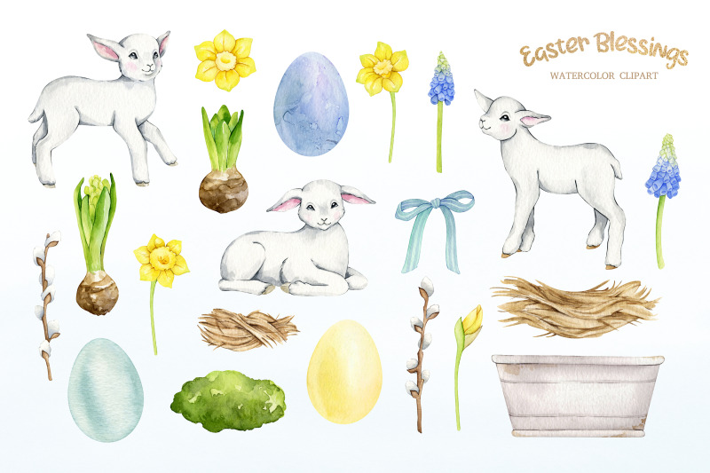 watercolor-easter-clipart-cute-sheep-and-lamb