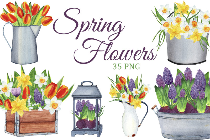 spring-flowers-watercolor-clipart-spring-png-farmhouse-clip-art-bouquets