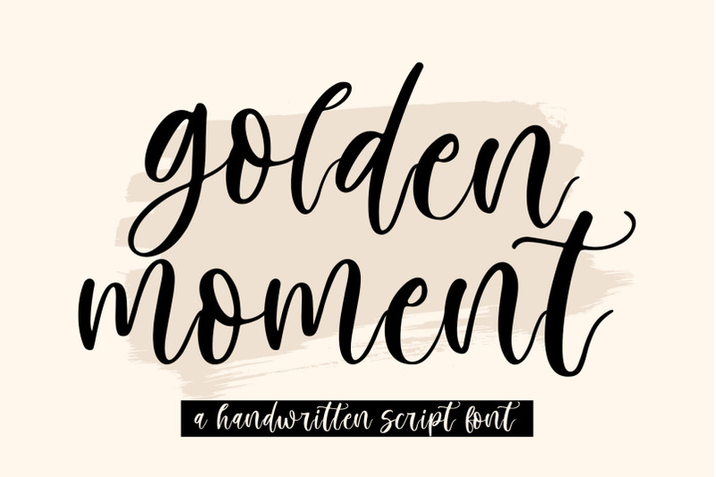 golden-moment-handwritten-script