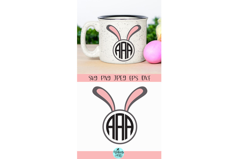 bunny-ears-round-monogram-svg-easter-svg