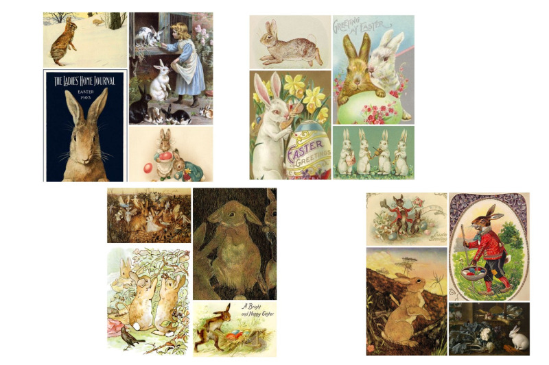 easter-bunny-and-rabbit-vintage-illustrations-2