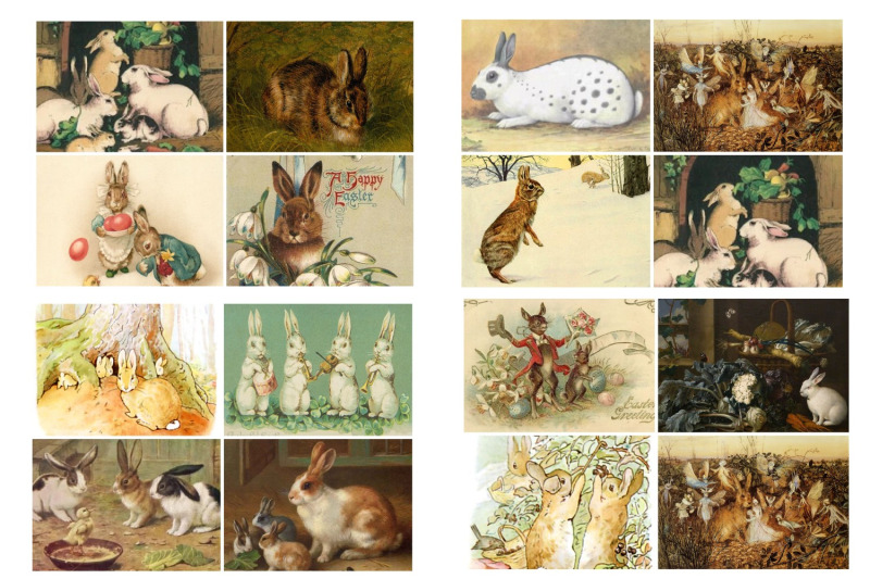 easter-bunny-and-rabbit-vintage-illustrations-2