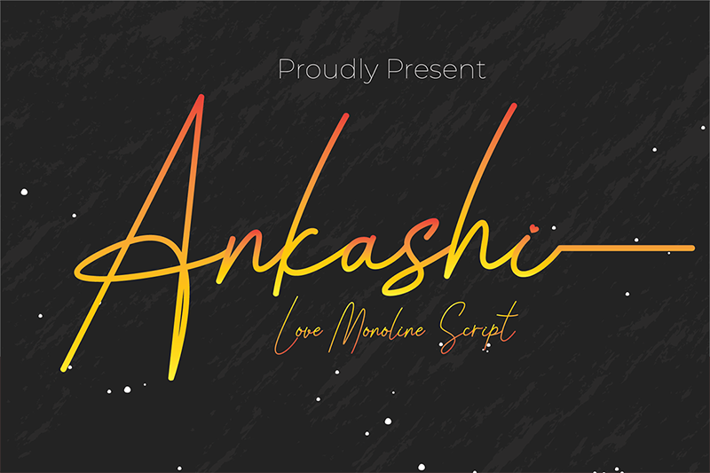 ankashi-script-monoline-font