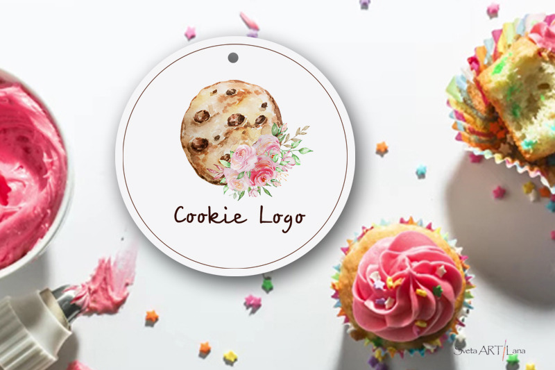 premade-watercolor-bakery-logo-cookies