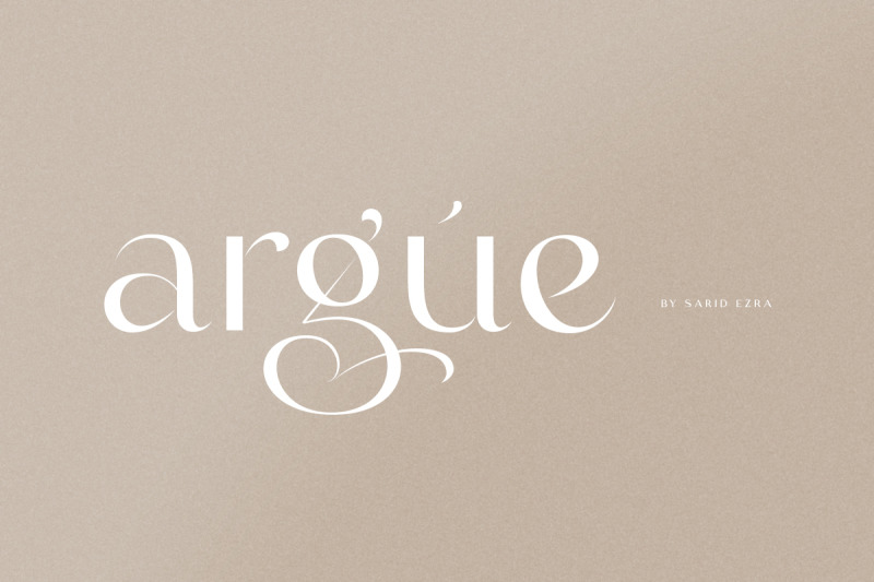 argue-stylish-font