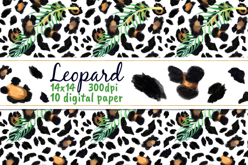 tropical-leopard-digital-paper-safari-jungle