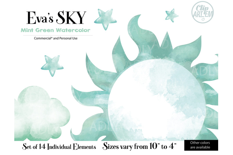 sky-cloud-mint-14-png-watercolor-images-sun-star-drop-bundle
