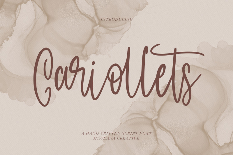 cariollets-handwritten-script-font