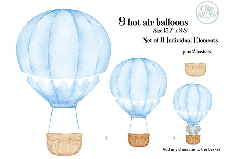 hot-air-balloon-set-of-9-colors-bundle-set-png-files-sublimation