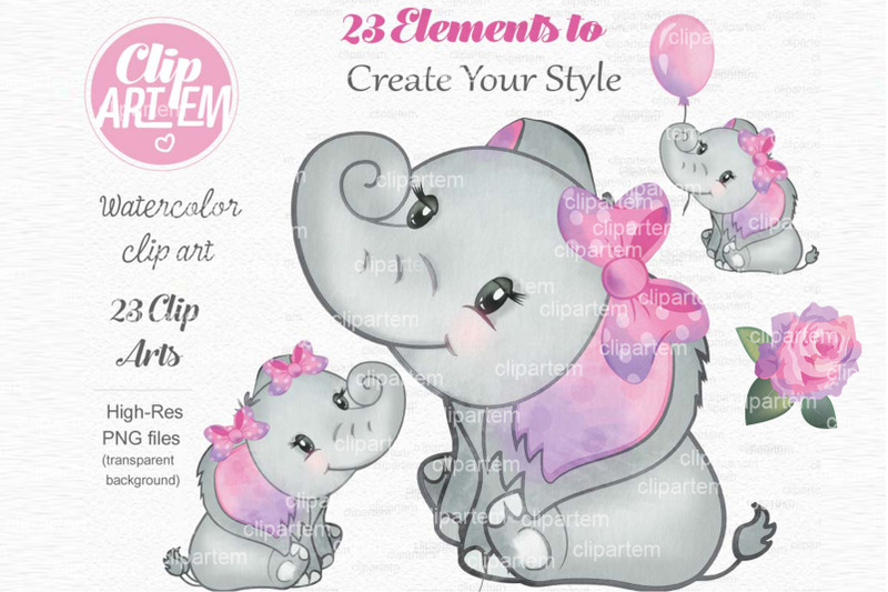 purple-pink-elephant-23-png-set-sublimation-elephant-baby-girl-clip