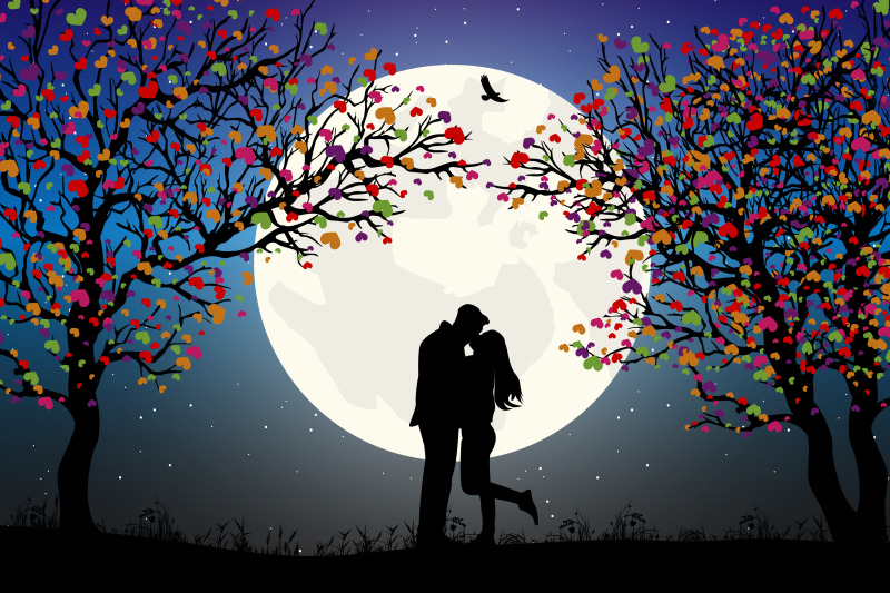 couple-in-love-silhouette-simple-vector-illustration