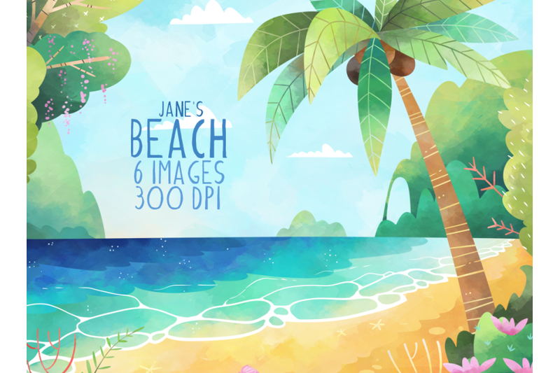 Watercolor Beach Scene Clipart By Digitalartsi TheHungryJPEG Com   800 3878383 D95jrkqcuj4n2xucjnkzce1c38jnysi9oe9o3uy1 Watercolor Beach Scene Clipart 