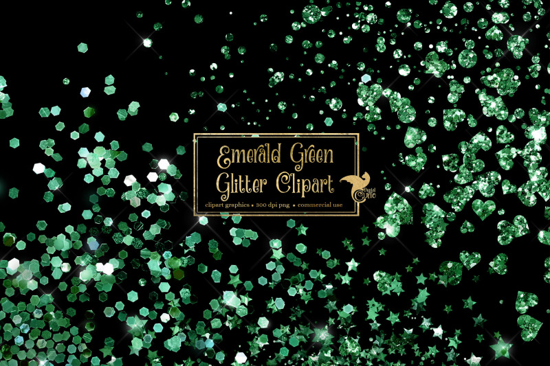 emerald-green-glitter-clipart
