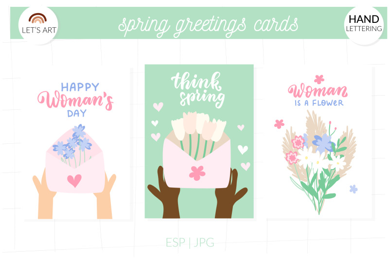 spring-wildflowers-greeting-cards-happy-womans-day-hand-lettering