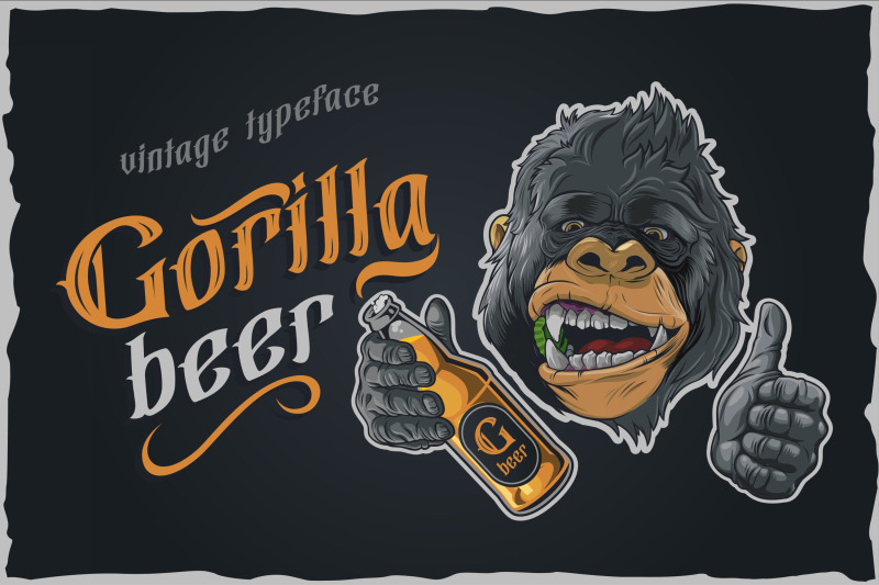 gorilla-beer-gothic-typeface