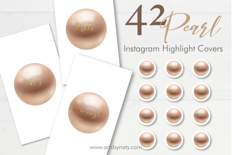 pearl-and-gold-instagram-highlight-cover