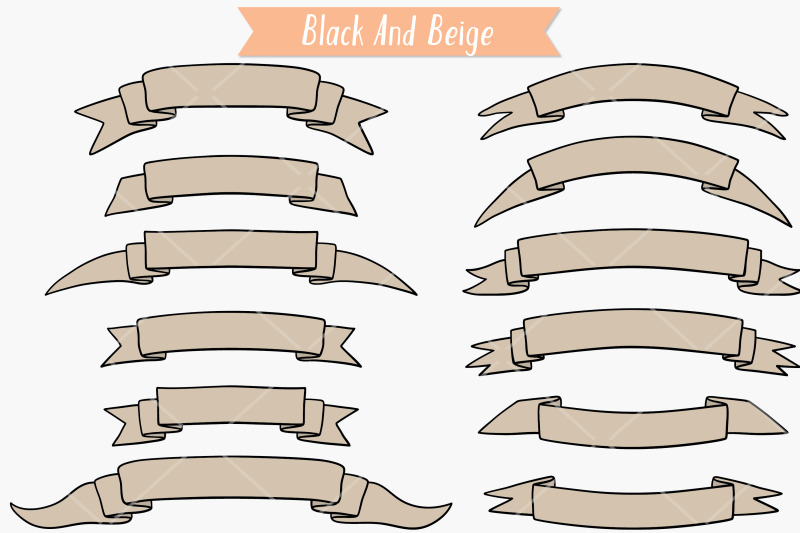 ribbon-banners-hand-drawn-decorative-elements-scroll