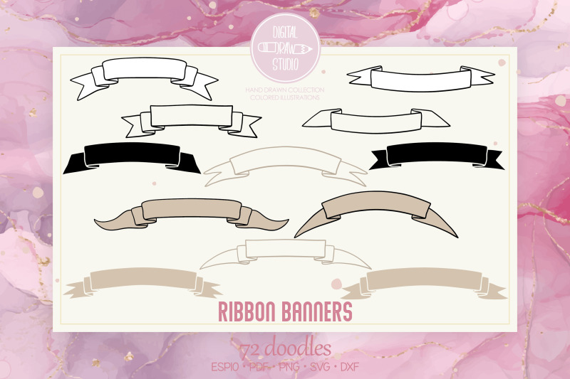 ribbon-banners-hand-drawn-decorative-elements-scroll