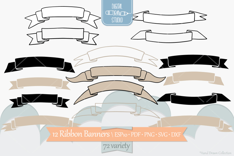 ribbon-banners-hand-drawn-decorative-elements-scroll