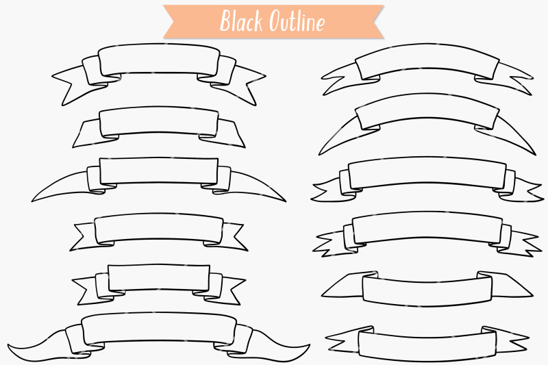 ribbon-banners-hand-drawn-decorative-elements-scroll