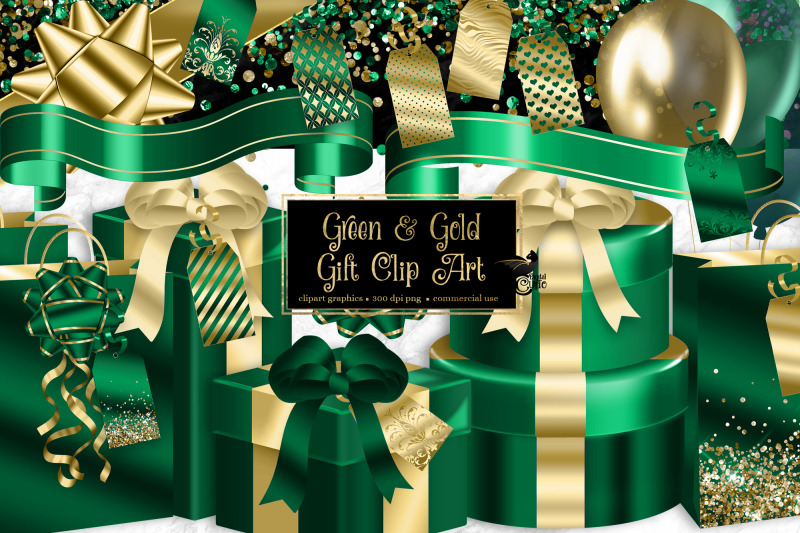 green-and-gold-gift-clipart