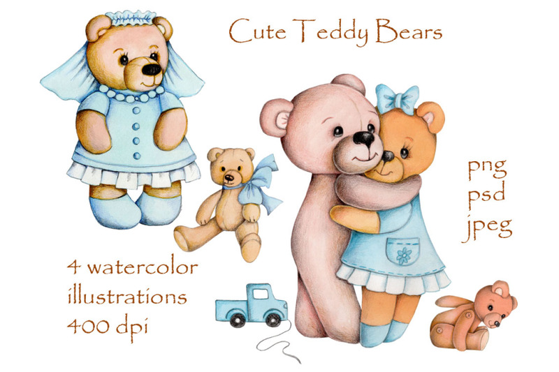 cute-teddy-bears-with-toys