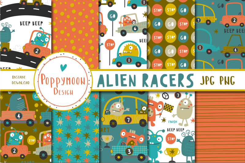 alien-racers-paper-set