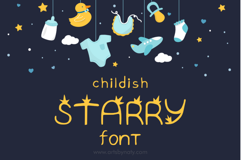 childish-starry-handwritten-font