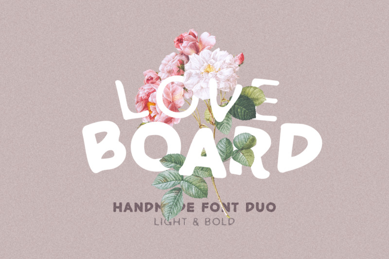 love-board-handmade-font
