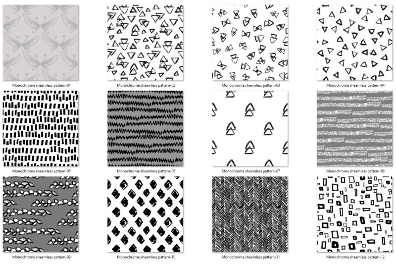 monochrome-sheamless-pattern