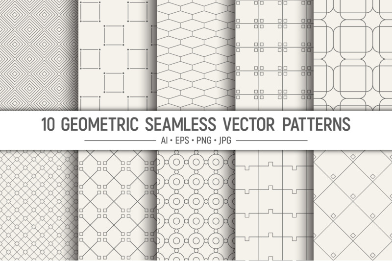 10-seamless-geometric-vector-patterns