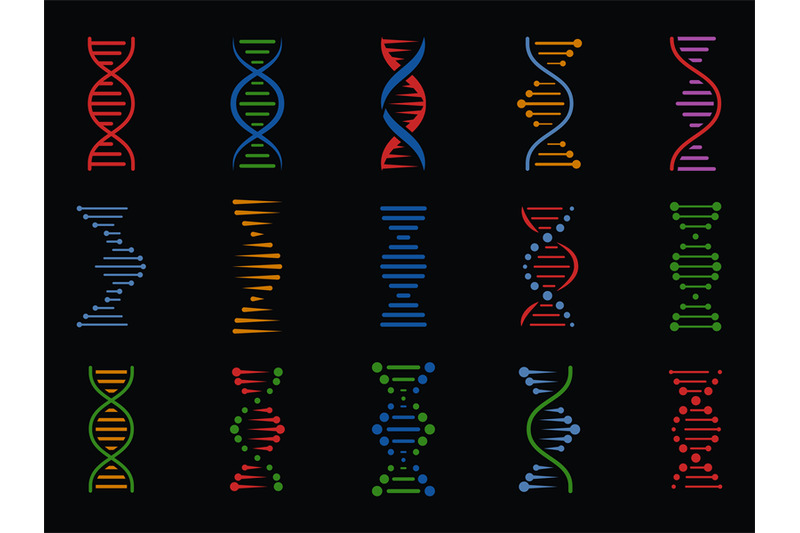 dna-signs-human-chromosome-genetic-spiral-structure-genome-helix-bi