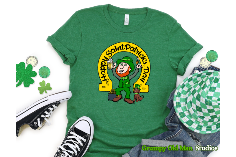 saint-patrick-039-s-day-leprechaun-with-gold-horseshoe