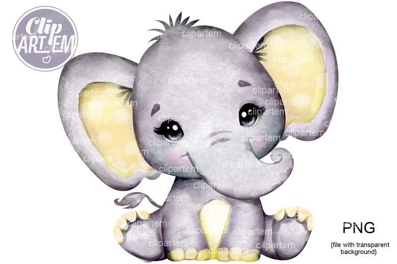 neutral-yellow-elephant-png-boy-or-girl-baby-elephant-clip-art