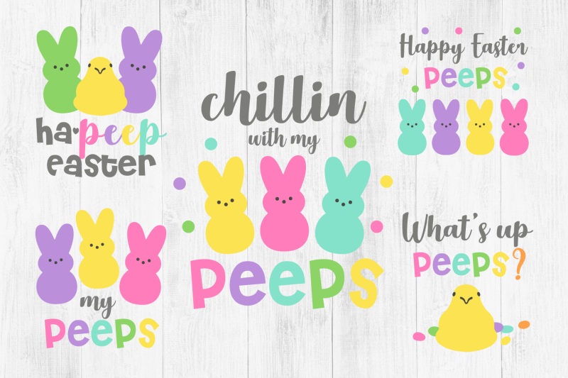 Peeps SVG, Easter SVG By Twingenuity Graphics | TheHungryJPEG